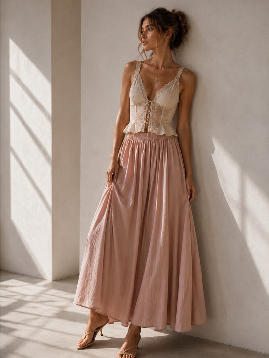 Tahari Dresses & Skirts - Tahari Blush Pink Maxi Skirt
